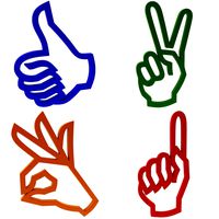 Icon Hand Gesture Collection