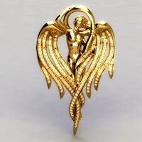 Angel Pendant with stones