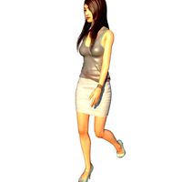 Realistic  East Asia Beauty Girl Cheng