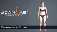 Realistic Human Woman Scan and Rig - 014FBody 1024