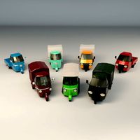 Low Poly 3-Wheeler Pack