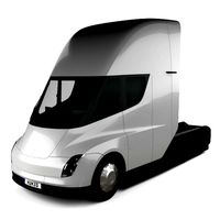 Tesla Semi Sleeper Cab Tractor Truck 2018