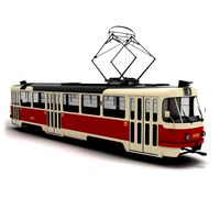 Tatra T3 Tram (Rigged)