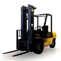 Forklift Truck - Low Poly 3D Model