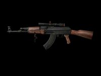 ak 47 with scope