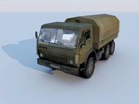 KAMAZ 3D Track low-poly