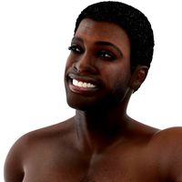 African American Man Rigged
