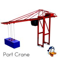 Port container crane