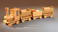 Wooden toy train