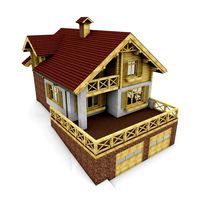 Alpine House With Garage