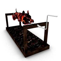roasted Pig on spit