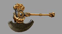 Fantasy two-handed axe PBR