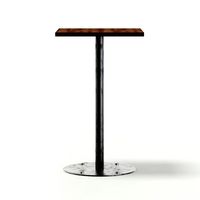 Square Wood and Metal Table 3D Model