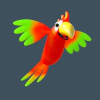 Cartoon parrot