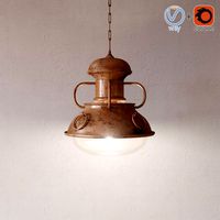 Ottone con Legno Chandelier