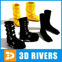 Street Fashion Footwear set by 3DRivers