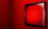 CANVAS SCULPTURE 3D SWIRL 2014