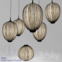 Aqua Creations Dippa Table Lamp or Pendant