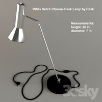 1960s Dutch Chrome Desk Lamp by Raak