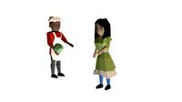 Seller And Buyer lowpoly character