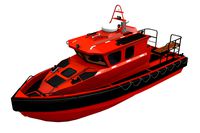 Ship Deck Davit With Rescue Motor Boat