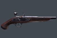Flintlock gun low poly