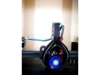 CR10/ Ender 3: Smooth Fang, 40mm Fan, EZABL Mount 18mm by MonkeyEarz