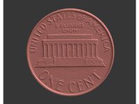 One Cent, Lincoln Memorial by CocoNut