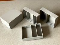 Stackable Utility Box with flexible Separation Registers and Lid by Trierscheid