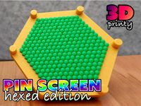 Pin Screen Toy - Hexed Edition by 3d-printy