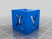 Test Cube for Resin Printers by Kanawati