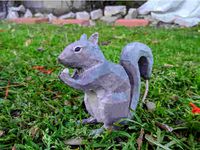 Low Poly Grey Squirrel by Shadowcraft_Designs