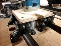 Lowrider2 CNC - router carriage with quick release by RGform