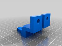 Basic Nema 17 V-Slot 2020 Extrusion for mounting a Nema 17 plate by npm1