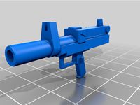 MHW01-3-GM Assault Beam handgun with silencer III 3D print file by ilovegmrgm79