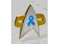 Star Trek combadge #insulin4All Starfleet Division by Geektoylove