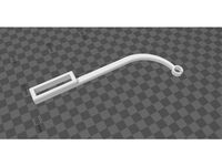 Ender 3 Filament Guide (with Cutout) by robotoo