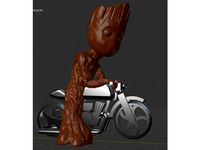 groot on Motorcycle Cafe Racer by k6xx1
