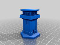 6mm Watch Tower 1A & 1B - Hexed and Hexless by RainingFire