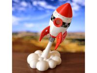 Cartoon Rocket - No painting required! by mfactory