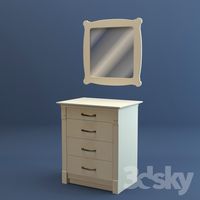 Dresser and mirror Minacciolo_English Mood