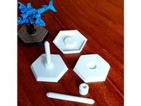 American Mecha Flight Stand with Hex Base by tinnut