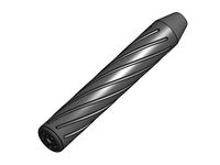 195x35mm Fluted Airsoft Silencer by pbrickwood