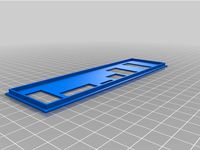 Motherboard backplate for ASUS H61MV-ITX (+scad source) by alk0