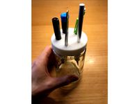 Glass Jar Desk Tool Organizer by discount