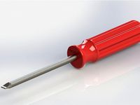 Slotted Screwdriver by PinoCAD
