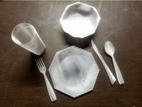 Tableware - Plate, Bowl, Cup, Spoon, Fork, and Knife by cymon