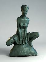sculpture of a girl (bronze)