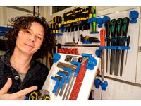 Modular tool wall mount system latch by 2by2