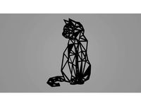 Low poly cat wall decoration by Dawani